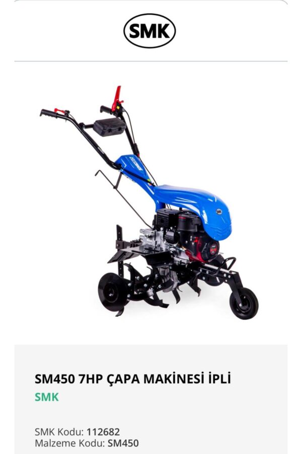 SM450 7HP ÇAPA MAKİNESİ İPLİ SMK